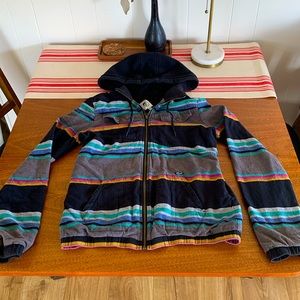 Volcom Enemy Lines Soft Cotton Striped Jacket - Women’s Medium